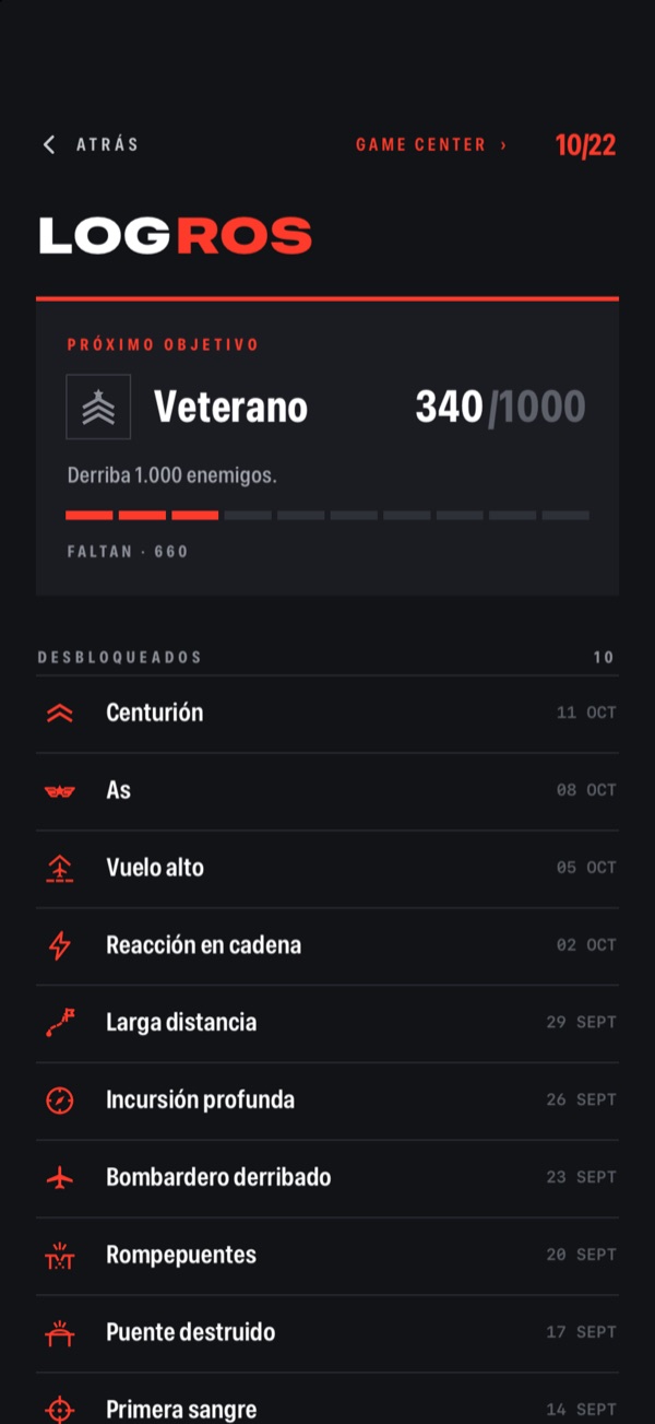 rOld Pilot — logros