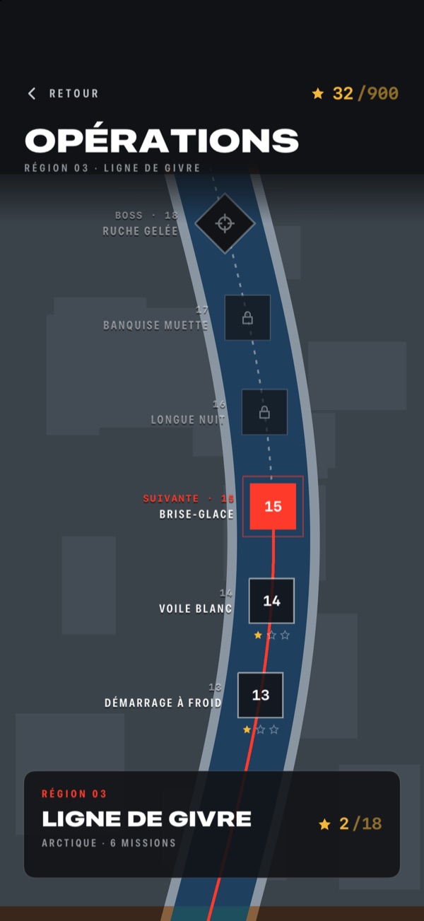 rOld Pilot — carte des Opérations