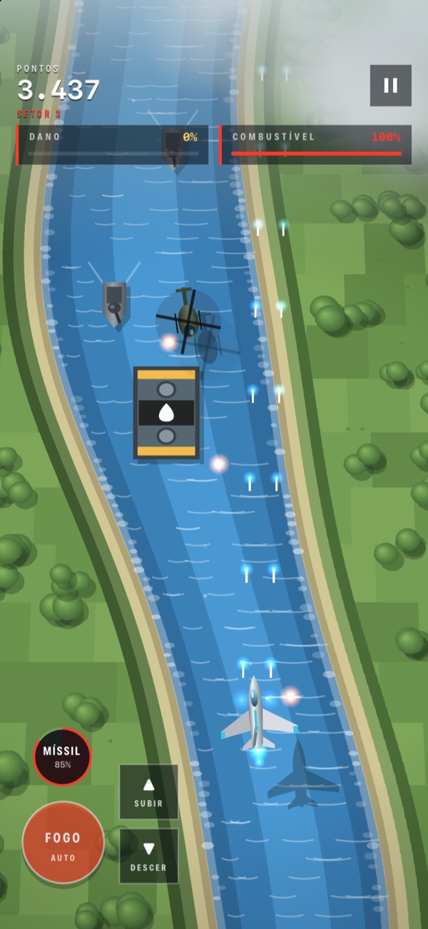 rOld Pilot — voo sobre o rio
