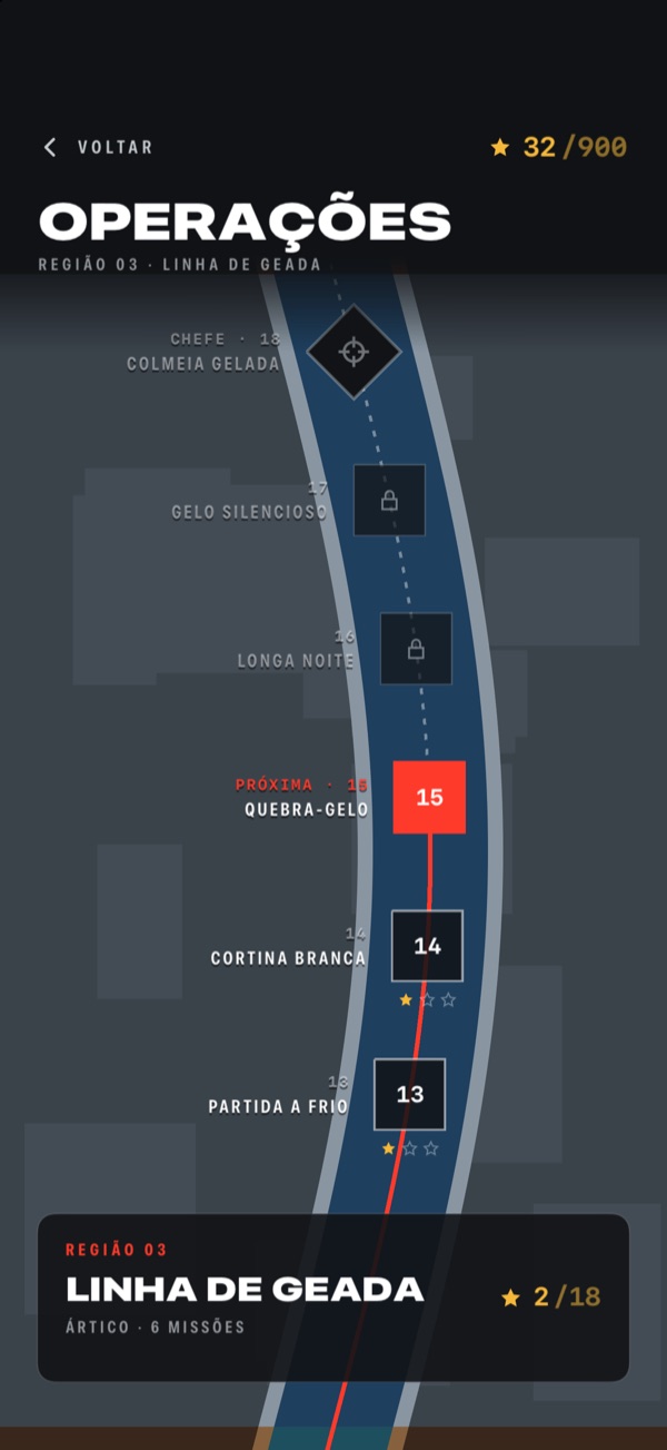 rOld Pilot — mapa de Operações