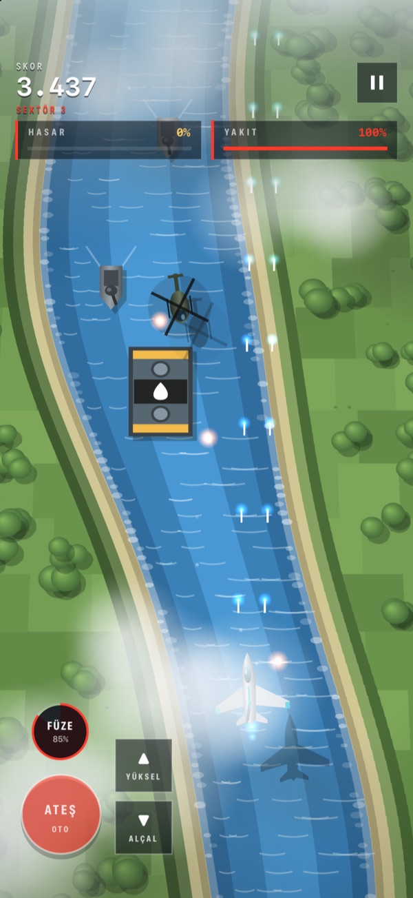 rOld Pilot — nehir üstünde uçuş