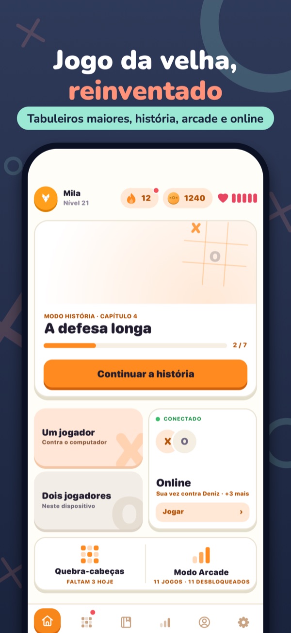 Jogo da velha, reinventado — Tabuleiros maiores, história, arcade e online
