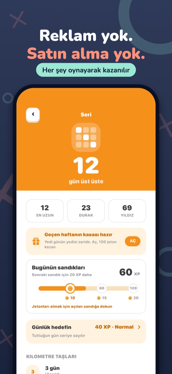 Reklam yok. Satın alma yok. — Her şey oynayarak kazanılır